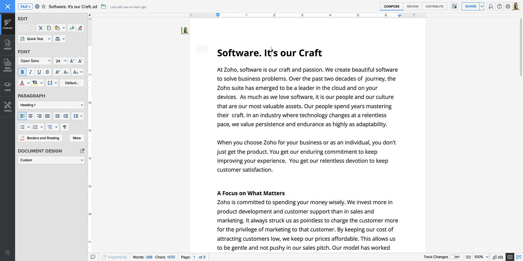 Zoho Office Suites